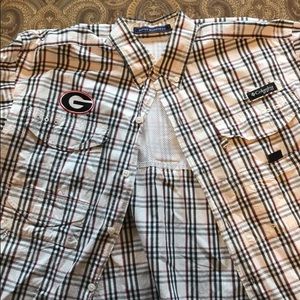 Columbia PFG button down shirt